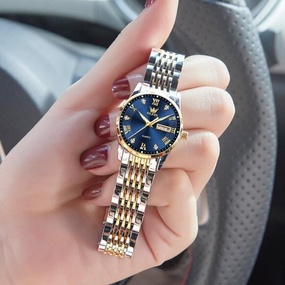Luxury Ladies Watches,Women's Watch with Day and Date,Female Watch for Small Wri - Picture 8 of 9